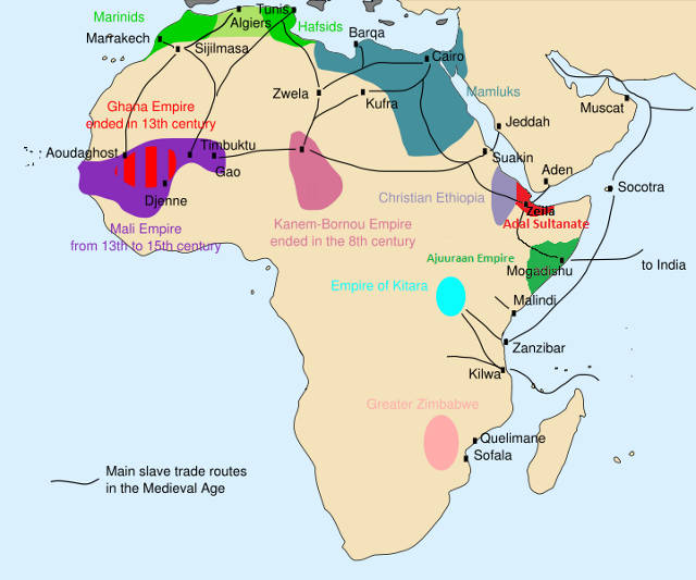 African slave trade - Author Runehelmet derived from Aliesin