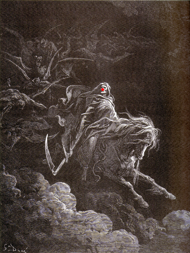 gustave_dore_-_death_on_the_pale_horse_1865 | Author Gustave Doré